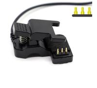 Ruiogoe For Smart Watch For TW64 68 USB Charging Cable Clip 2/3 Pins Smartwatch Space Between 3/4/7 Mm Black Fittings