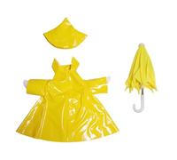 RUIOMII Porch Goose Summer Outfit, Porch Goose Outfits Raincoat with Umbrella for Outdoor Patio Law Yard Art Decoration