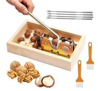 Ruioomeep Nutcracker, walnut cracker, nut cracker with lever function, adjustable size, nutcracker, walnuts, effortlessly opens hard-shell nuts, stainless steel walnut cracker for hazelnuts, Brazil