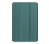 RUIPOCX Case Compatible With Blackview Mega 2 12 Inch Tablet Protective Cover Portable Triple Fold Stand All Inclusive Shell(Dark Green)
