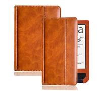 RUIPOCX Smart Case Compatible with Pocketbook Aqua 640/641 Digital Book eReader Folio Leather Protective Cover with Auto Sleep(Brown)