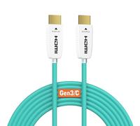 RUIPRO 8K HDMI 2.1 Fibre Optic Cable, 48Gbps, 8K60, 4K120, HDR, eARC, 40 m | Fibre optic transmission reduces EMI and signal loss versus copper for stable 4K@120Hz gaming and long-distance 8K video