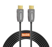 RUIPRO 8K HDMI 2.1b Fibre Optic Cable, CL2 Rated, Ultra High Speed, 7.6 m | 4K@120Hz, VRR and ALLM deliver smooth gaming, while eARC supports immersive audio for PS5, Xbox and home cinema systems