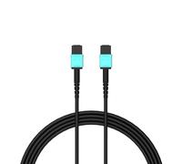 RUIPRO MPO Female to Female Full Fiber Optic Armored Cable 20FT, OM3 Multimode, 7-Core Type-A, Designed Detachable HDMI/DP/Ethernet Interface Modules