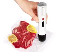 Ruiqas Compact Food Vacuum Sealer Machine Powerful Chef Preserve Handheld Vacuum Sealer with 30 Reusable Vacuum Seal Bags for Food Freshness Preservation