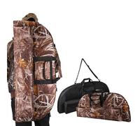 Ruiqas Multiple Pockets Compound Bow Carry Bag with Arrow Pocket for Hunting