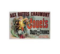 RUIQIU Aux Buttes Chaumont Jouets Jules Poster -as Seen on Friends Wall Art Room Aesthetic Canvas Painting Bedroom Posters Living Room Walls Decorative 20x30inch(50x75cm)