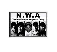 RUIQIU Nwa Poster The Greatest Hip Hop Group Print Poster Wall Art Canvas Painting Gifts Bedroom Living Room Decor Modern Home 12x18inch(30x45cm)