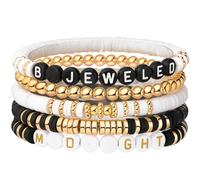 RUIQUAN Inspired Bracelets Friendship Bracelets Gifts For Girls Boys Women Music Lover Fans(Bejeweled)