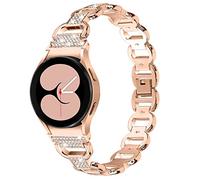 RuiRdot Galaxy Watch 5 No Gaps Bracelet 40 mm 44mm, Stainless Steel Band Replacement Bling Rhinestones Strap for Samsung Galaxy Watch 4 Classic 42mm 46mm/Watch 5 Pro 45mm (R04)