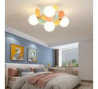 RuiRfh 8 Light G9 Glass Globe Sputnik Chandelier Matte Gold Mid Century Modern Ceiling Light Fixture Adjustable Vintage Hanging Pendant Lighting for Dining Room Kitchen Bedroom Farmhouse (Color : Col