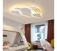 RuiRfh Ceiling light LED children's room lamp dimmable remote control ceiling lighting girl boy bedroom ceiling lamp modern rainbow cloud designer pendant light living room dining room bathroom chande