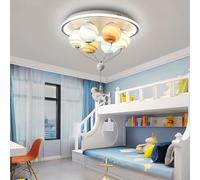 RuiRfh Modern astronaut chandelier children's room ceiling light boys girls room ceiling Lamp creative room simple romantic glass shade planet E27 lighting for bedroom living room baby room library