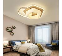 RuiRfh Modern LED ceiling light with remote control cream style creative dining room Lamp 60W wooden Athens ceiling Lamp dimmable floral design style bedroom living room office cafe decoration (Size