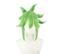 RUIRUICOS Game Genshin Impact Cosplay Kuki Shinobu Wig Genshin Impact Kuki Shiobu Cosplay Green Ponytail Hair Wigs