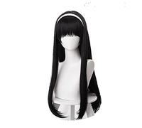 RUIRUICOS Identity V Kawakami Tomie Cosplay Wig - Long Black Hair, Heat-Resistant Synthetic Fiber, Fantasy Style for Adult Women