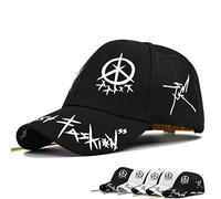 RUIRUILICO Only!Cost Effective Fashion Solid Baseball Caps with Exquisite Creative Pattern Embroidery Workmanship Stylish Perfect Design Washed Vintage Trucker Hats Casual Hats Black
