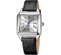 RUIRUIMING Fashion Retro Square Watches for Women Classic Roman Numeral Analog Quartz Wrist Watch