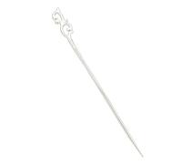RUIRUIMING Silvery Flower Pins Chinese Chopstick for Women Sticks Japanese Chopstick Bun Maker Long Handmade Chignon Maker Accessories (vintage hairpin)