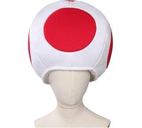 RUIRUIMING Toad Hat Red 1-Piece Set Colorful Toad Mushroom Hat