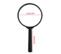 ruiruiNIE Handheld Magnifier for Reading,Handicraft Making,Magnifier 60mm Hand Held 5X Magnifying Loupe Reading Glass Lens