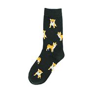 ruiruiNIE Women Funny Animal Crew Socks Shiba Inu Dog Cat Pig Print Happy Cartoon Hosiery