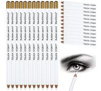 Ruisenda 12 Pieces Eraser Pencils Set for Artists, Professional Highlight Painting Eraser Wooden Sketch Eraser Pen for Sketching, Revise Erasing Details Charcoal Drawings, 6.9 Inch, White