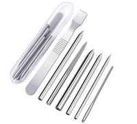 Ruisita 6 Pack Stainless Steel Paracord FID Set Paracord Lacing Stitching Needles and Smoothing Tool with Clear Storage Box for Laces Strings Leather Weaving and Paracord Bracelet