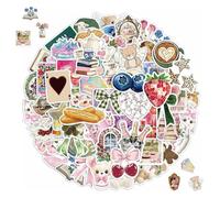 RUISPEED 100 Piece Aesthetic Sticker Set Coquette Girl Vinyl Waterproof Stickers for Laptop Mobile Skateboard Water Bottle Stickerbomb