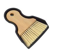 Ruispeed Mini Broom And Dustpan Set Portable Hand Broom With Bamboo Handle Small Crumb Sweeper For Home, Bathroom, Kitchen, Car Interior, Office, Pet Areas (Black)