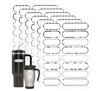 RUISPEED Waterproof Name Stickers for Children, 96 Self-Adhesive Labels for Labelling, Suitable for Bottles, Clothing, School Supplies, Food and Gifts, Various Sizes