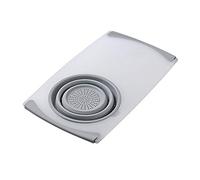 Ruiting Over The Sink Cutting Board Kitchen Supplies Fruit Colander 2 In 1 Chopping Board with Retractable Sink