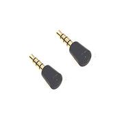RUITROLIKER 2PCS 3.5MM Microphone Mini Microphone for PS4 Xbox One Games Controller phones laptops tablets recorders