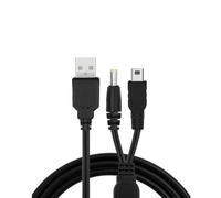 RUITROLIKER Compatible for 2 in1 Charger Cable Data Sync Transfer USB Power Cord for PSP 1000 2000 3000