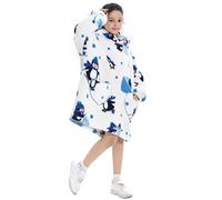Ruiuzioong Kids Oversized Blanket Hoodie,Hooded Sweatshirt, Super Soft Warm Comfortable Blanket Hoodie (as8, age, 7_years, 13_years, regular, penguin, 7-13 Y)