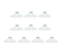 Ruiwaer 10pcs 60mm Large Suction Cups Use for Veg Ledge Shelf, Wreath, Sign, Christmas Ornament, Suncatchers, Decorations, Bird Feeder, Hanger, Windshield (Load-Bearing: 7 Pounds), Transparent
