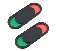 Ruiwaer 2PCS Blank Privacy Sliding Door Sign Acrylic Do Not Disturb Indicator Occupied/Unoccupied Indicator Black 10x4cm For Conference Room and Office Availability Use