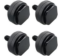 Ruiwaer 4pcs 1/4 Inch Hot Shoe Mount Adapter Aluminum Alloy Tripod Screw Camera Hot Shoe Mount Flash Shoe Mount, Black