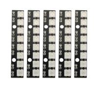 Ruiwaer 5PCS Black WS2812 5050 LED Light Stick WS2812B 5050 Full Color RGB LED Module Built-in Drivers for Arduino Raspberry Pi ESP32 Shopping Mall Home Decoration Lighting