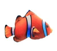 RUIXIA 3D Simulation Tropical Fish Stuffed Animal Plush Toy, Soft Realistic Fish Cuddly Body Pillow, Large Fluffy Fuzzy Sea Marine Life Plushie Adorable Sea Life Decor for Bedroom & Sofa