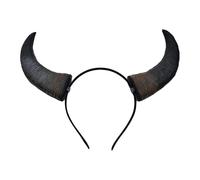 RUIXIA Gothic Devil Horns Halloween Headband Buffalo Goat Horns Demon Horn HairHoop 3D Animal Fancy Dress Horn Headwear Cosplay Party Headpiece Dress Up Hair Accessories Photo Props