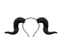 RUIXIA Gothic Devil Horns Halloween Headband Buffalo Goat Horns Demon Horn HairHoop 3D Animal Fancy Dress Horn Headwear Cosplay Party Headpiece Dress Up Hair Accessories Photo Props