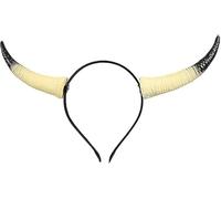 RUIXIA Gothic Devil Horns Halloween Headband Buffalo Goat Horns Demon Horn HairHoop 3D Animal Fancy Dress Horn Headwear Cosplay Party Headpiece Dress Up Hair Accessories Photo Props