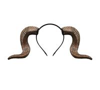 RUIXIA Gothic Devil Horns Halloween Headband Buffalo Goat Horns Demon Horn HairHoop 3D Animal Fancy Dress Horn Headwear Cosplay Party Headpiece Dress Up Hair Accessories Photo Props