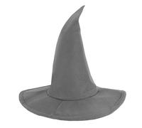 RUIXIA Grey Gandalf Witch Hat Adults Felt Wizards Hat Men's Medieval Pointed Cap Fancy Dress Costume Cosplay Accessories for Women Halloween Party Christmas Masquerade Props
