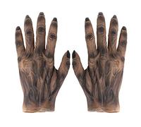 RUIXIA Halloween Wolf Skeleton Gloves Horror Hands Werewolf Claws Gloves Spooky Demon Roleplay Devil Fancy Dressup Costume Props