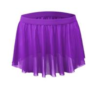 RUIXIA Men's Sheer Mesh Lace Mini Skirt Cross-Dressing Sissy See Through Flared Short Skirt for Lingerie Gay Party Clubwear