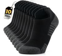 RUIXUE Mens Sports Socks 10 Pairs Breathable Trainer Running Socks for Women Men, Cotton Walking Sock Low Cut Ankle Hiking Sock for Casual and Athletic Wear