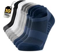 RUIXUE Mens Sports Socks 10 Pairs Breathable Trainer Running Socks for Women Men, Cotton Walking Sock Low Cut Ankle Hiking Sock for Casual and Athletic Wear