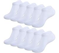 RUIXUE Mens Trainer Socks, Breathable Running Socks, Anti-Blister Ankle Sock, Comfort Sport Sock for Gym, Running, Daily Wear (10 Pairs)